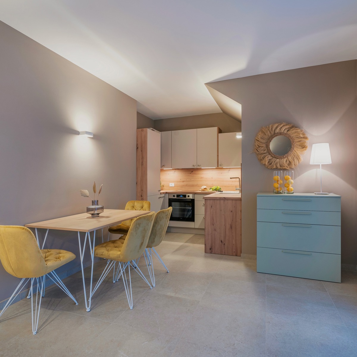 Küche klein und zweckmäßig