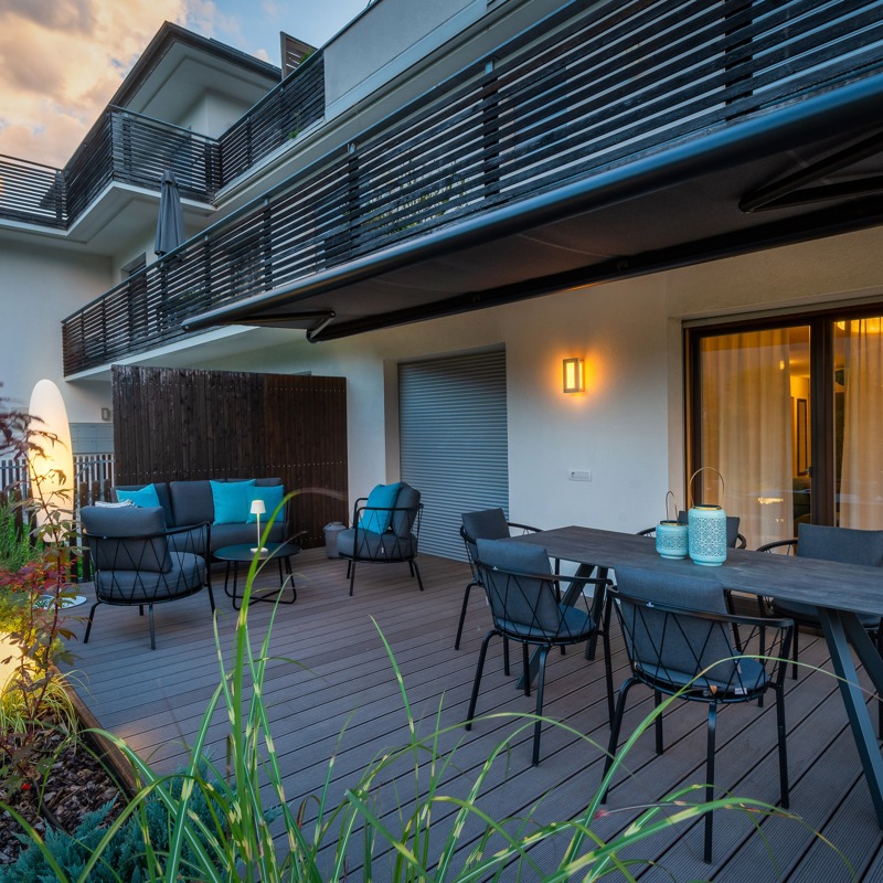 komplette Außengestaltung für Ferienappartement