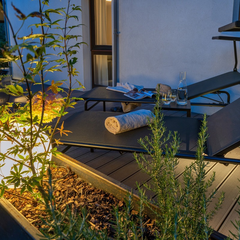 komplette Außengestaltung für Ferienappartement