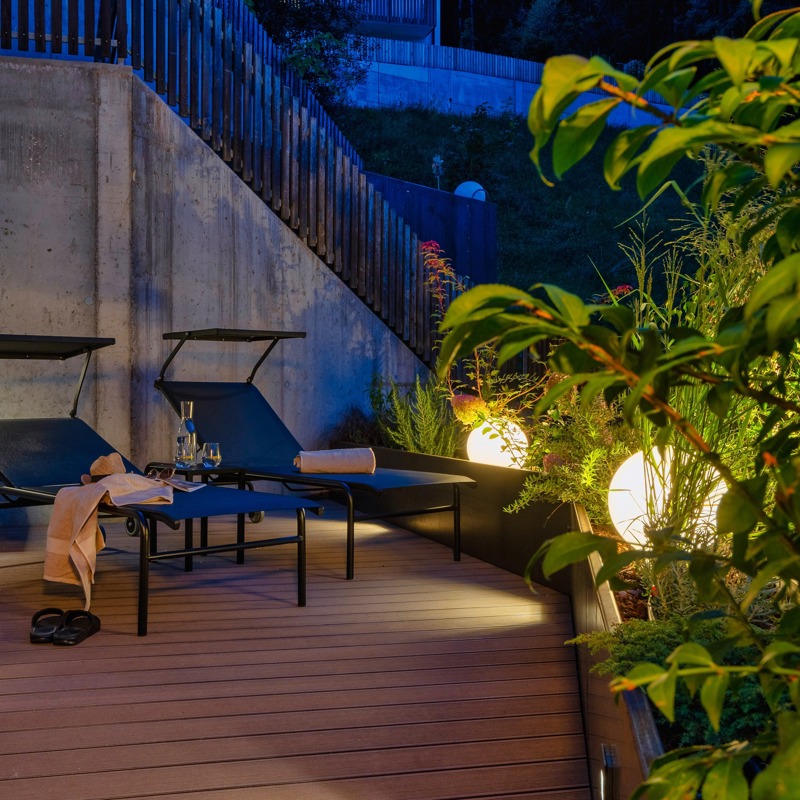 komplette Außengestaltung für Ferienappartement