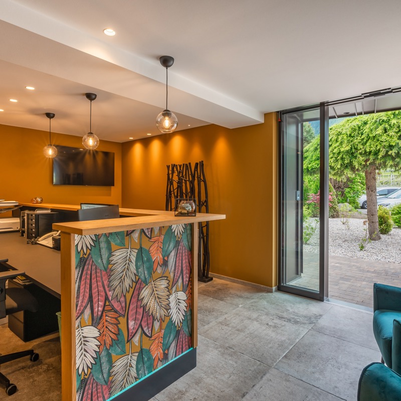 Residence Montani - die etwas verrückte Rezeption